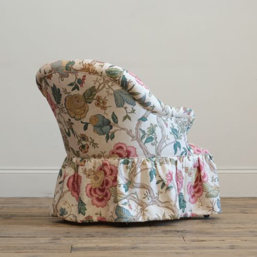 HOLLAND AND SONS TUB ARMCHAIR IN COLFAX FOWLER LINEN - ADDITIONAL PHOTO 5