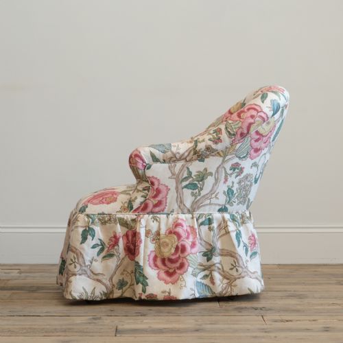 HOLLAND AND SONS TUB ARMCHAIR IN COLFAX FOWLER LINEN - ADDITIONAL PHOTO 6