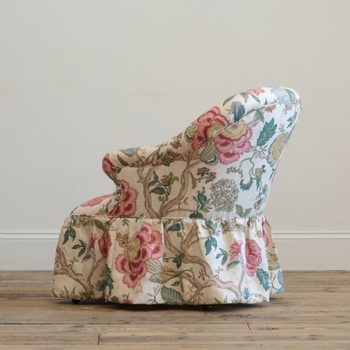 HOLLAND AND SONS TUB ARMCHAIR IN COLFAX FOWLER LINEN - ADDITIONAL PHOTO 7