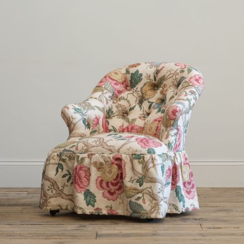 HOLLAND AND SONS TUB ARMCHAIR IN COLFAX FOWLER LINEN - ADDITIONAL PHOTO 9