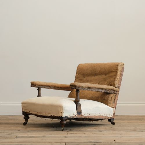 19TH CENTURY HOWARD STYLE OPEN ARMCHAIR C1860 - ADDITIONAL PHOTO 5