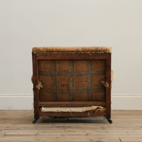 19TH CENTURY HOWARD STYLE OPEN ARMCHAIR C1860 - ADDITIONAL PHOTO 6