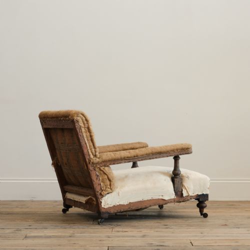 19TH CENTURY HOWARD STYLE OPEN ARMCHAIR C1860 - ADDITIONAL PHOTO 7