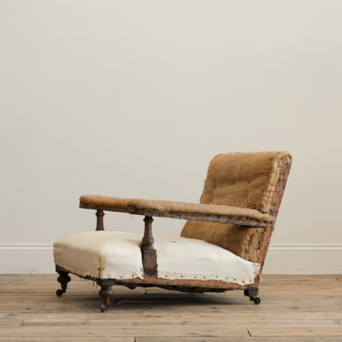 19TH CENTURY HOWARD STYLE OPEN ARMCHAIR C1860 - ADDITIONAL PHOTO 8