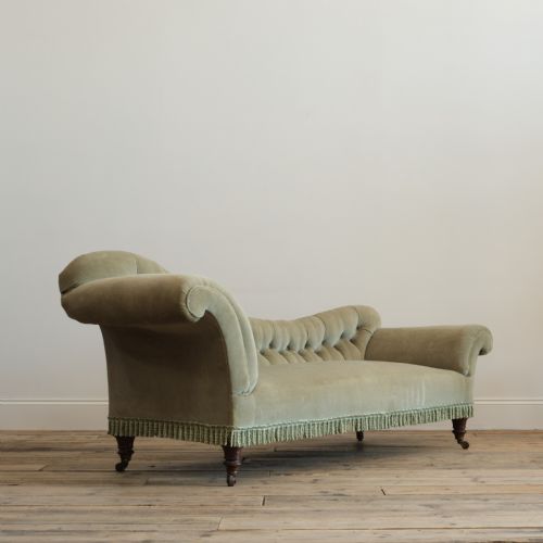19TH CENTURY SOFA CHAISE BY JUS SHOOLBRED - ADDITIONAL PHOTO 3