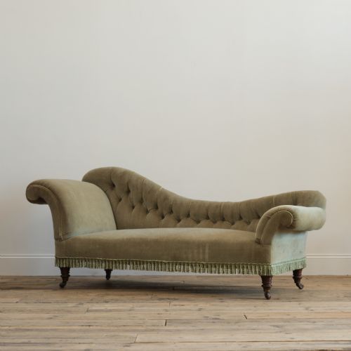 19TH CENTURY SOFA CHAISE BY JUS SHOOLBRED - ADDITIONAL PHOTO 6