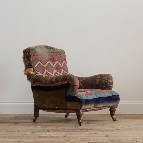 19TH CENTURY HOWARD STYLE ARMCHAIR - ADDITIONAL PHOTO 1