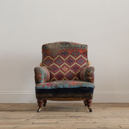 19TH CENTURY HOWARD STYLE ARMCHAIR - ADDITIONAL PHOTO 2