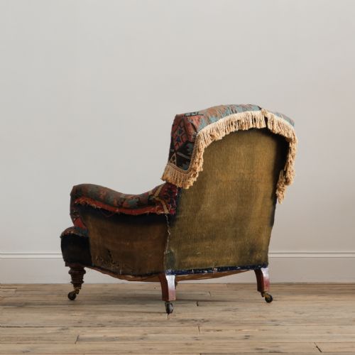 19TH CENTURY HOWARD STYLE ARMCHAIR - ADDITIONAL PHOTO 4