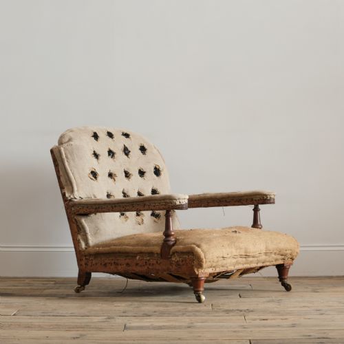 19TH CENTURY OPEN ARMCHAIR BY ROBERTSON COLEMAN - ADDITIONAL PHOTO 1