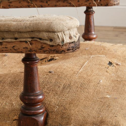19TH CENTURY OPEN ARMCHAIR BY ROBERTSON COLEMAN - ADDITIONAL PHOTO 6