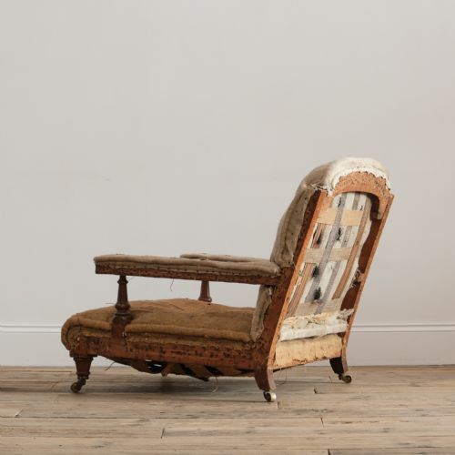 19TH CENTURY OPEN ARMCHAIR BY ROBERTSON COLEMAN - ADDITIONAL PHOTO 7