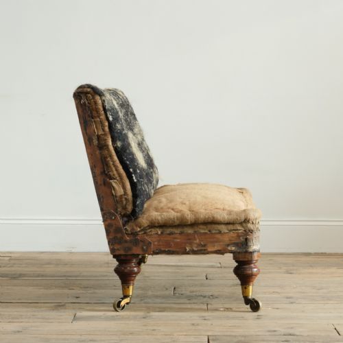 MID 19TH CENTURY SLIPPER SOFA C1860 - ADDITIONAL PHOTO 4