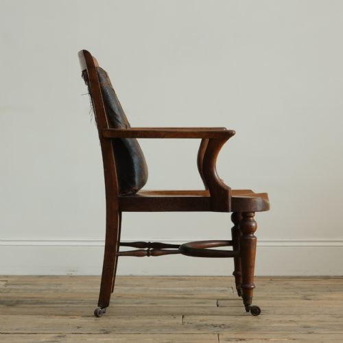 19TH CENTURY DESK CHAIR BY JAMES SHOOLBRED - ADDITIONAL PHOTO 2