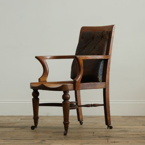 19TH CENTURY DESK CHAIR BY JAMES SHOOLBRED - ADDITIONAL PHOTO 5