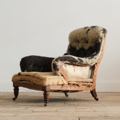 19th century howard style grafton armchair - CATEGORY: ANTIQUE CHAIRS - DATED 1870