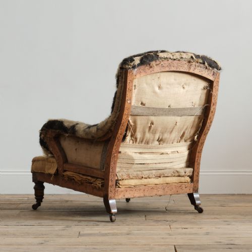 19TH CENTURY HOWARD STYLE GRAFTON ARMCHAIR - ADDITIONAL PHOTO 4