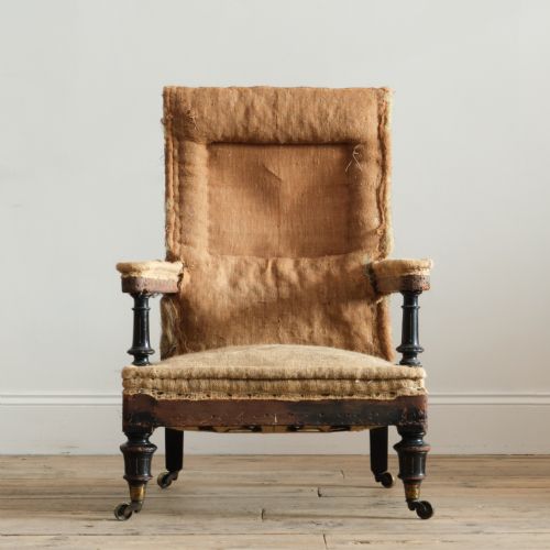 mid 19th century open armchair attr' gillows - CATEGORY: ANTIQUE CHAIRS - DATED 1860