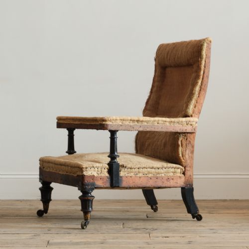MID 19TH CENTURY OPEN ARMCHAIR ATTR' GILLOWS - ADDITIONAL PHOTO 4