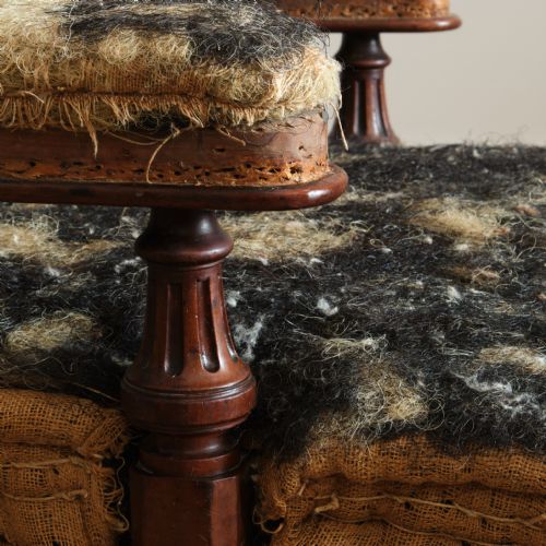 MID 19TH CENTURY OPEN ARMCHAIR BY HOLLAND AND SONS - ADDITIONAL PHOTO 8