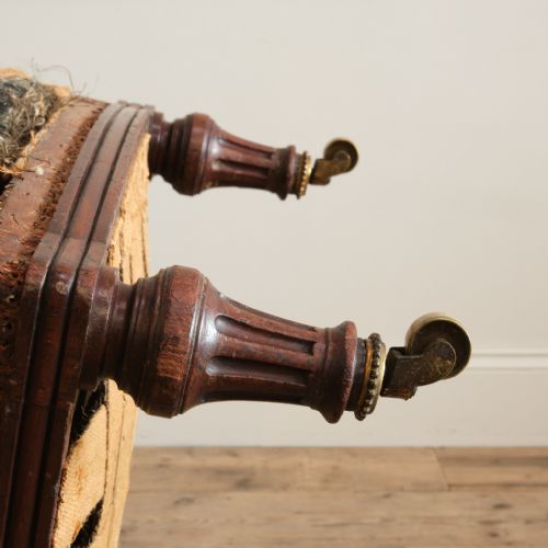 MID 19TH CENTURY OPEN ARMCHAIR BY HOLLAND AND SONS - ADDITIONAL PHOTO 9