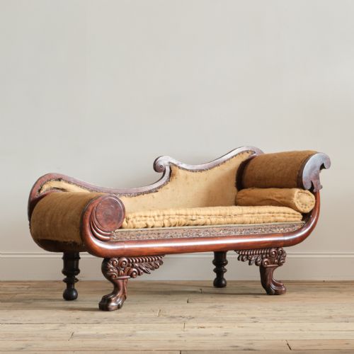 AMERICAN REGENCY RECAMIER CHAISE LONGUE C1825 - ADDITIONAL PHOTO 1