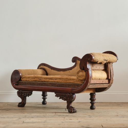 AMERICAN REGENCY RECAMIER CHAISE LONGUE C1825 - ADDITIONAL PHOTO 4