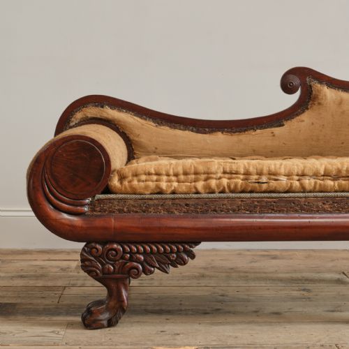 AMERICAN REGENCY RECAMIER CHAISE LONGUE C1825 - ADDITIONAL PHOTO 10