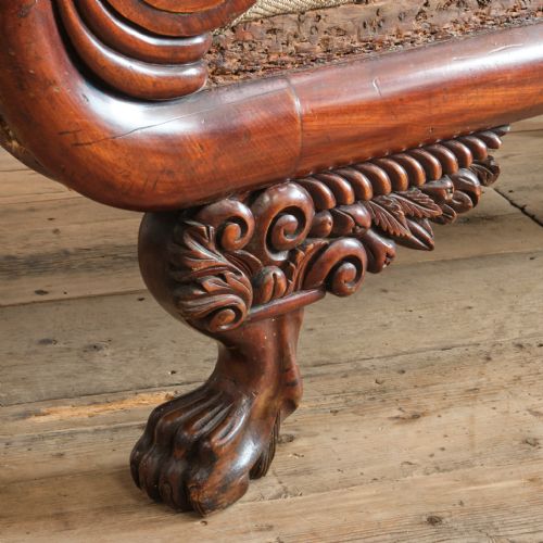 AMERICAN REGENCY RECAMIER CHAISE LONGUE C1825 - ADDITIONAL PHOTO 12