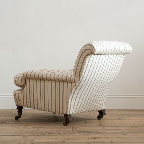 19TH CENTURY HOWARD STYLE CLUB ARMCHAIR C1860 - ADDITIONAL PHOTO 4