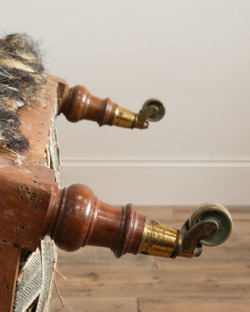 HOWARD AND SONS OPEN ARMCHAIR C1860 - ADDITIONAL PHOTO 7