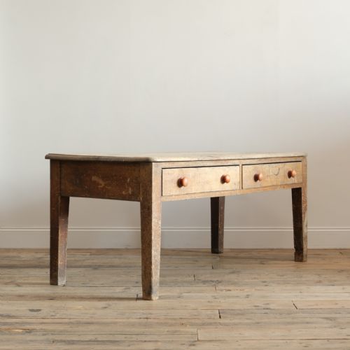 GEORGIAN PINE SCULLERY TABLE IN ORIGINAL PAINT - ADDITIONAL PHOTO 3