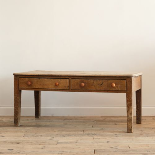 GEORGIAN PINE SCULLERY TABLE IN ORIGINAL PAINT - ADDITIONAL PHOTO 8