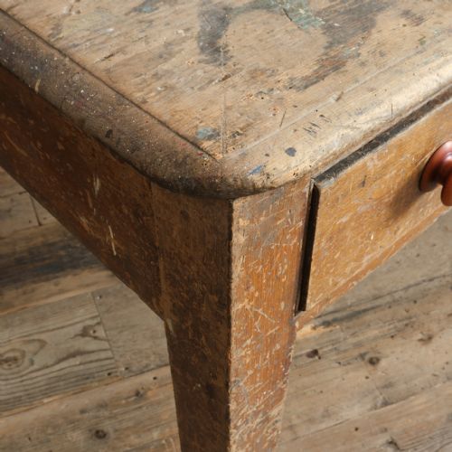 GEORGIAN PINE SCULLERY TABLE IN ORIGINAL PAINT - ADDITIONAL PHOTO 11