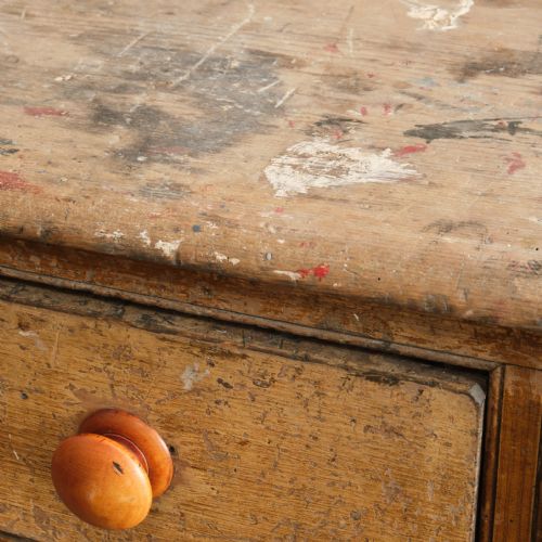 GEORGIAN PINE SCULLERY TABLE IN ORIGINAL PAINT - ADDITIONAL PHOTO 19