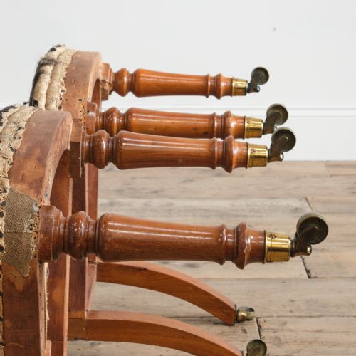 PAIR OF MID 19TH CENTURY SLIPPER CHAIRS C1840 - ADDITIONAL PHOTO 2