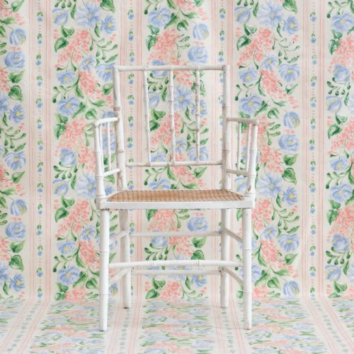 19TH CENTURY FAUX BAMBOO ARMCHAIR IN LATER PAINT - ADDITIONAL PHOTO 1