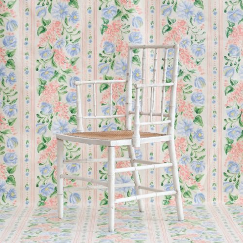 19TH CENTURY FAUX BAMBOO ARMCHAIR IN LATER PAINT - ADDITIONAL PHOTO 2