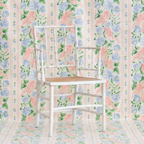 19TH CENTURY FAUX BAMBOO ARMCHAIR IN LATER PAINT - ADDITIONAL PHOTO 5