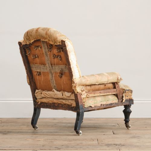 SMALL 19TH CENTURY BEDROOM ARMCHAIR - ADDITIONAL PHOTO 5