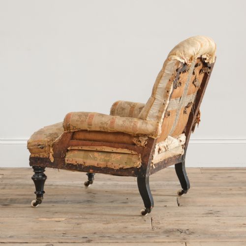 SMALL 19TH CENTURY BEDROOM ARMCHAIR - ADDITIONAL PHOTO 8