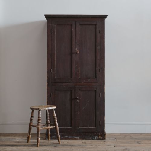 20TH CENTURY SCRATCH BUILT PINE CUPBOARD - ADDITIONAL PHOTO 2