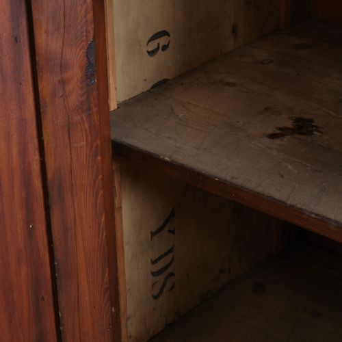 20TH CENTURY SCRATCH BUILT PINE CUPBOARD - ADDITIONAL PHOTO 4