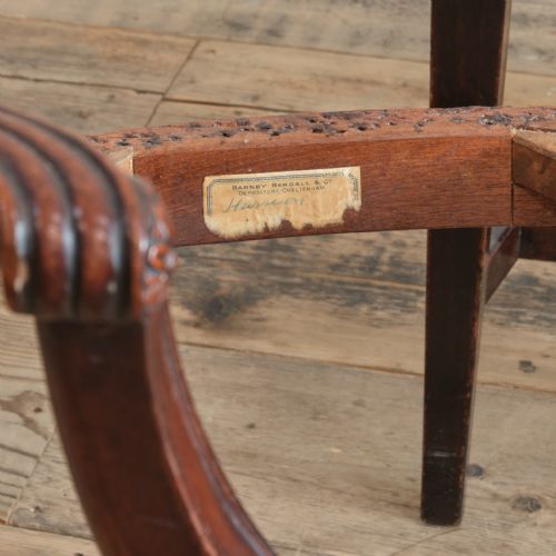 PAIR OF GEORGE III HEPPELWHITE MAHOGANY CARVER CHAIRS - ADDITIONAL PHOTO 7