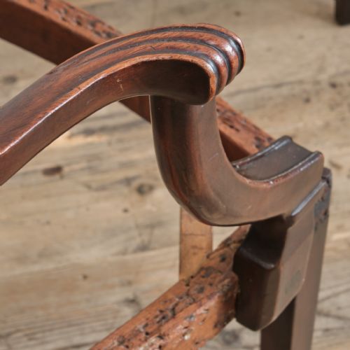 PAIR OF GEORGE III HEPPELWHITE MAHOGANY CARVER CHAIRS - ADDITIONAL PHOTO 8