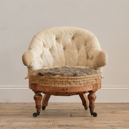 HINDLEY SONS BEDROOM ARMCHAIR C1860 - ADDITIONAL PHOTO 1