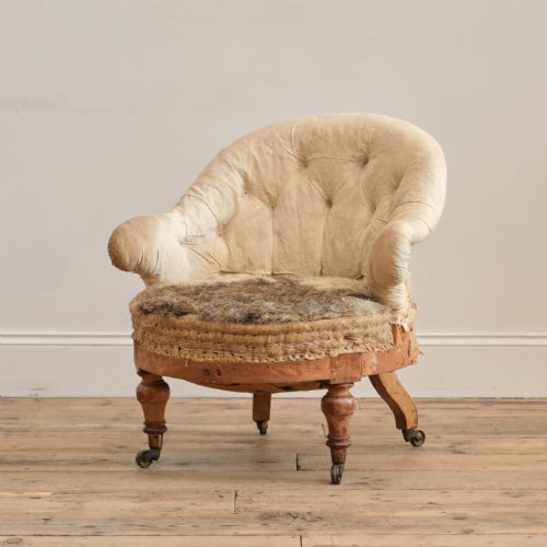 HINDLEY SONS BEDROOM ARMCHAIR C1860 - ADDITIONAL PHOTO 2