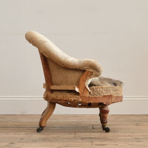 HINDLEY SONS BEDROOM ARMCHAIR C1860 - ADDITIONAL PHOTO 5