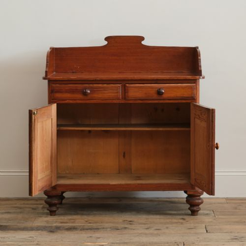 19TH CENTURY PITCH PINE WASHSTAND - ADDITIONAL PHOTO 5
