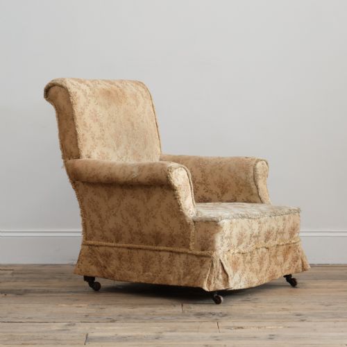 19TH CENTURY HOWARD STYLE COUNTRY HOUSE ARMCHAIR - ADDITIONAL PHOTO 1